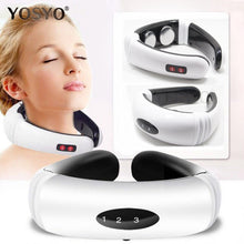 Load image into Gallery viewer, Electric Pulse Back and Neck Massager For Pain &amp; Stress Relief